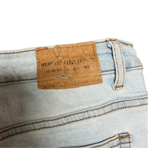 Monkey Ride Jeans Distressed Destroyed Skinny Slim Jean Size 9/29 - Picture 9 of 9